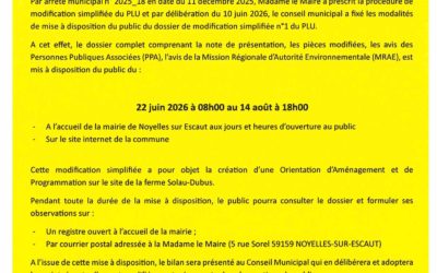 AVIS DE CONSULTATION PUBLIQUE